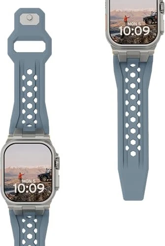UAG Monarch Strap für Apple Watch Ultra Cloud Blue/Titanium