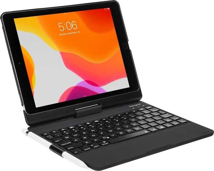 Targus VersaType für iPad 7/iPad 8/Pro 10.5"/Air 3, schwarz, DE