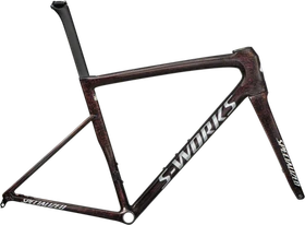 Specialized S-Works Tarmac SL8 Rennrad Rahmenset gloss carbon/red to gold blurred speckle/metallic white silver