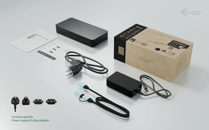 i-tec Intelligent Dual Display Docking Station, USB-C 3.1 [Buchse]