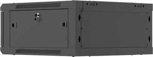 Lanberg WF01 Series 19" Wandschrank 4HE, hängend, Flatpack, Stahltür, IP20, RAL 9004, 600mm tief