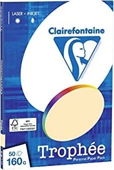 Clairefontaine Trophée Universalpapier matt chamois, A4, 160g/m², 100 Blatt