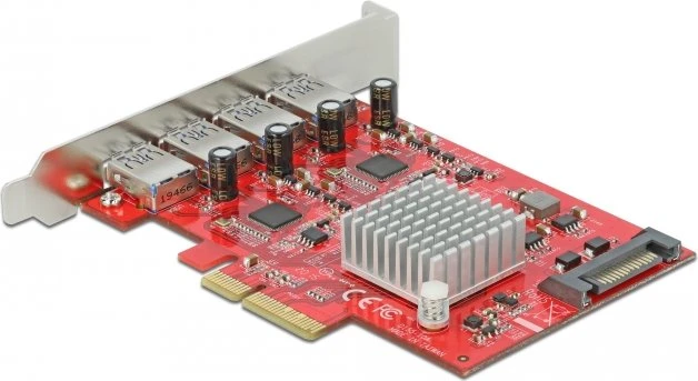 DeLOCK 4x USB-A 3.1, PCIe 3.0 x4
