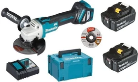 Makita DGA511RTJ Akku-Winkelschleifer inkl. MAKPAC + 2 Akkus 5.0Ah