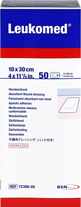 BSN medical Leukomed Pflaster steril, 10 x 30cm, 50 Stück