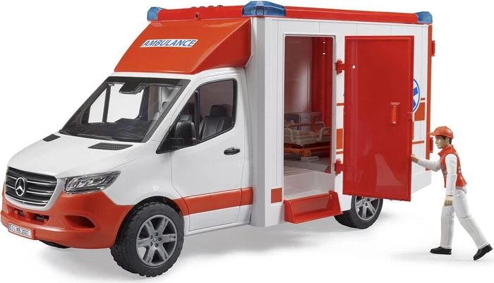 Bruder Profi-Serie MB Sprinter Ambulanz mit Fahrer