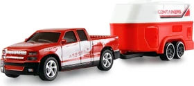 Amewi Pickup mit Wohnwagen RTR rot 1:64