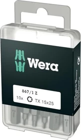 Wera DIY 867/1 Z Torx Bit 1/4", T15x25mm, 10 Stück