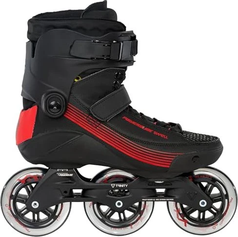 Powerslide Swell Black 100 3D Adapt Inline-Skate schwarz/rot