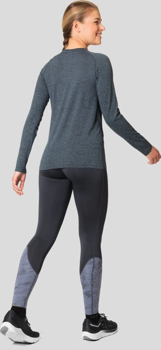 Odlo Essential Seamless Funktionsshirt langarm persian jewel melange (Damen)