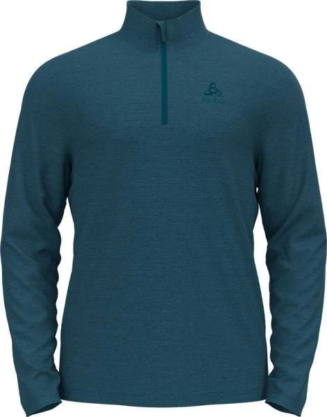 Odlo Roy Midlayer Half Zip Funktionsshirt langarm saxony blue/deep dive (Herren)