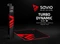 Savio Turbo Dynamic M Gaming Mauspad, schwarz/rot Vorschaubild
