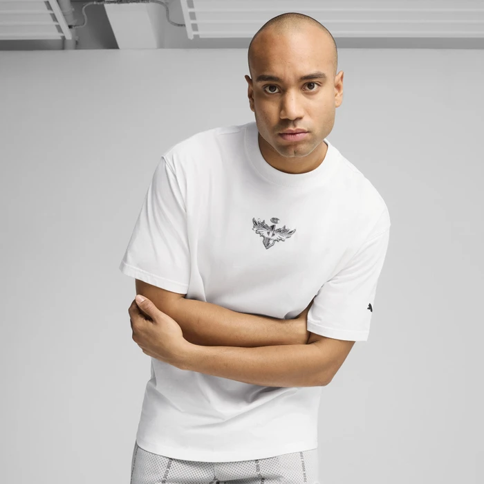 Puma Melo Alwayz On 1 Basketball T-Shirt kurzarm puma white (Herren)