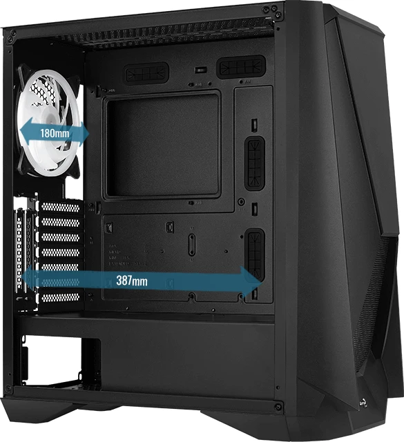 AeroCool Visor, Glasfenster