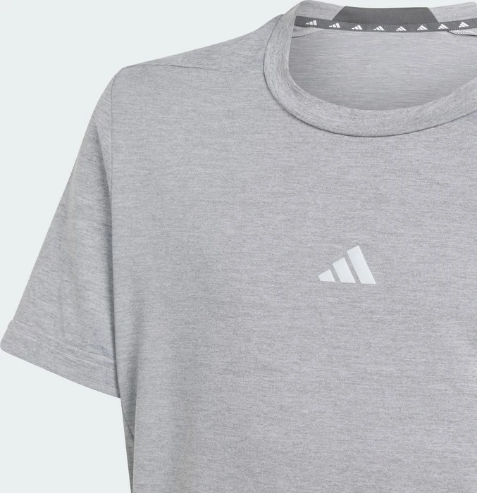 adidas Training Aeroready Heather Funktionsshirt kurzarm grey one/reflective silver (Junior)