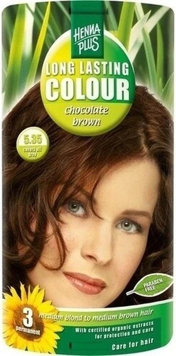 Henna Plus Long Lasting Colour Haarfarbe 5.35 Chocolate Brown, 100ml