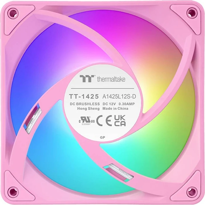 Thermaltake CT140 EX ARGB Sync Pink, rosa/weiß, 140mm, 3er-Pack
