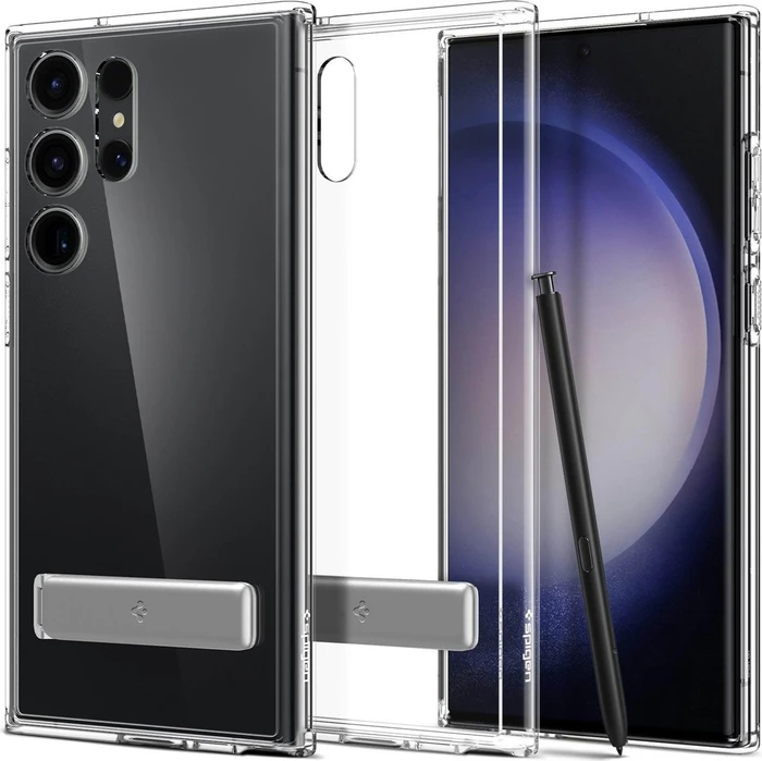 Spigen Ultra Hybrid S für Samsung Galaxy S23 Ultra Crystal Clear