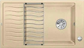 Blanco Elon XL 8 S InFino Becken reversibel mit Ablauffernbedienung champagner