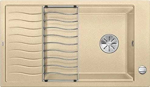 Blanco Elon XL 8 S InFino Becken reversibel mit Ablauffernbedienung champagner