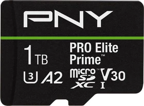 PNY Pro Elite Prime R200/W150 1TB Kit, UHS-I U3, A2, Class 10