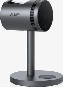 Aukey LC-MC311A 3-in-1 Pro Qi2 Active Cooling Wireless Charging Station grau