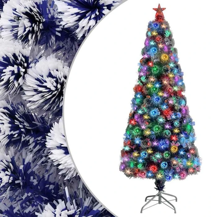 vidaXL Künstlicher Weihnachtsbaum, 180cm, inkl. LED-Beleuchtung (328457)