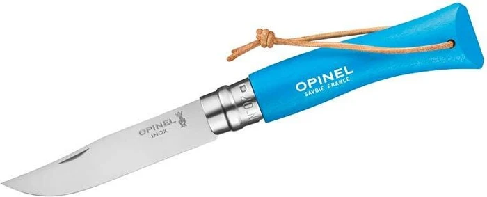 Opinel No. 7 Inox Taschenmesser baroudeur cyan