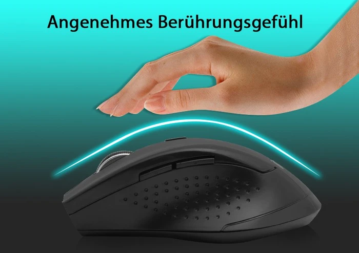 Inca IWM-500GLK Wireless Mouse rot/schwarz, USB