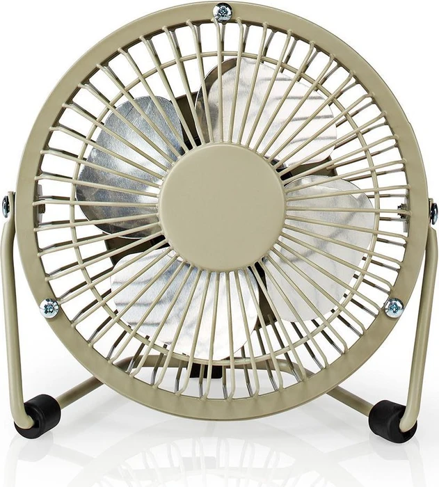 Nedis FNDK1 USB Mini Tischventilator aus Metall 10cm