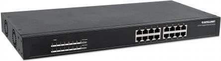 Intellinet Rackmount Gigabit Switch, 16x RJ-45, 220W PoE+