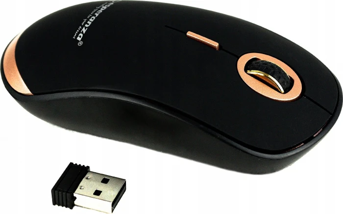 Esperanza Acrux Wireless 4D Optical Mouse schwarz/kupfer, USB