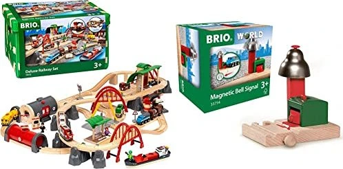 BRIO Straßen & Schienen Bahn Set Deluxe