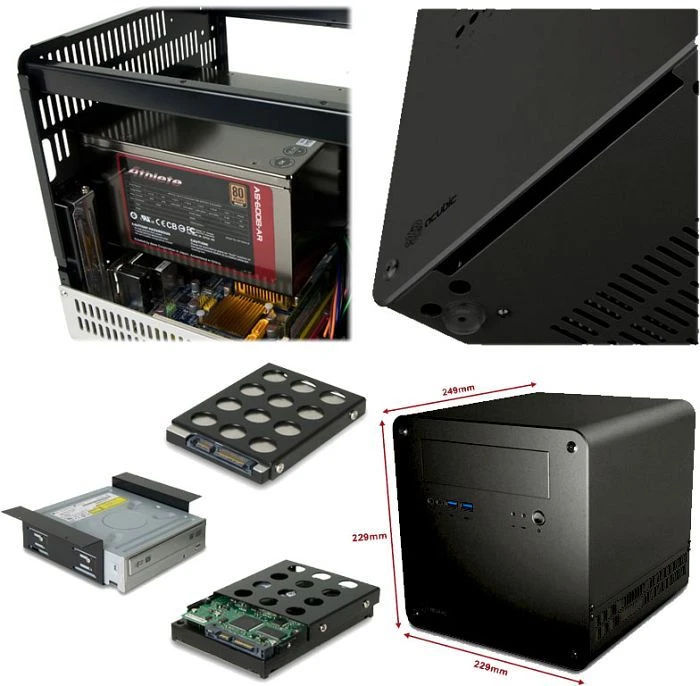 Abee acubic M20 schwarz, Mini-ITX