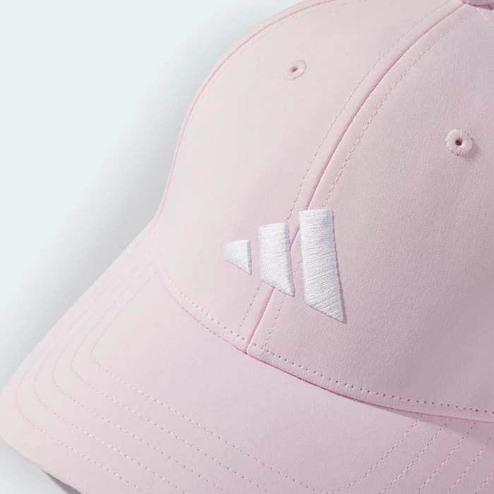 adidas New Logo Embroidered Baseball Kappe clear pink/white