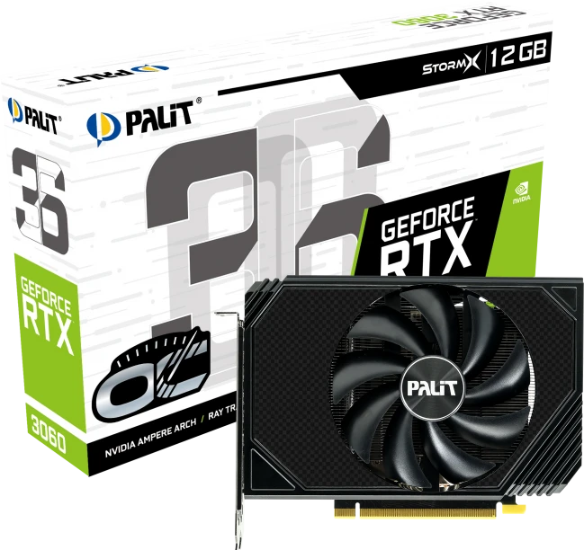 Palit GeForce RTX 3060 StormX OC, 12GB GDDR6, HDMI, 3x DP