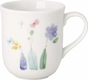 Hutschenreuther Frühlingsgrüße Blumenvasen Becher mit Henkel 410ml