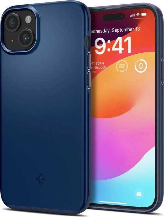 Spigen Thin Fit für Apple iPhone 15 Plus navy blue