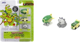 Jada Toys Teenage Mutant Ninja Turtles - 3 Pack Nano Cars