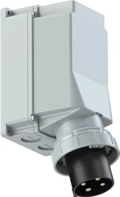 PCE CEE-Wandgerätestecker 125A 4p 7h IP67 POWER TWIST