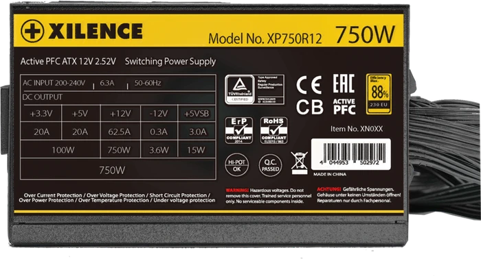 Xilence Gaming Gold XP750R12.ARGB 750W, ATX 2.52