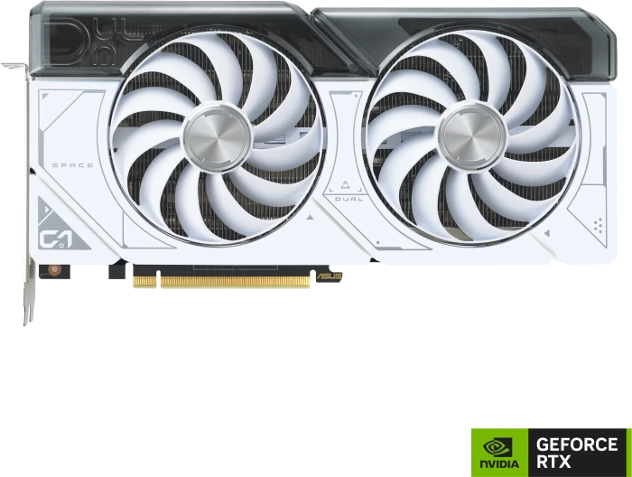 ASUS Dual GeForce RTX 4070 SUPER White OC, DUAL-RTX4070S-O12G-WHITE, 12GB GDDR6X, HDMI, 3x DP