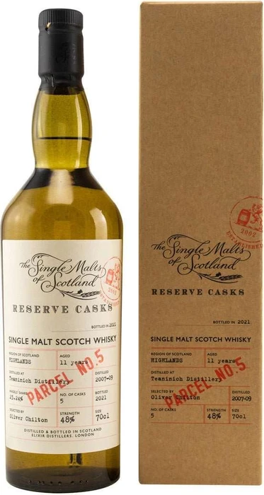 The Single Malts of Scotland Reserve Casks Teaninich 2007 11 Years Old 700ml
