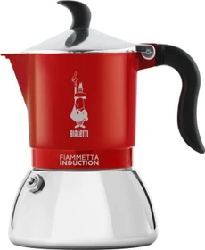 Bialetti Fiammetta Induktion 4 Tassen Espressokanne rot