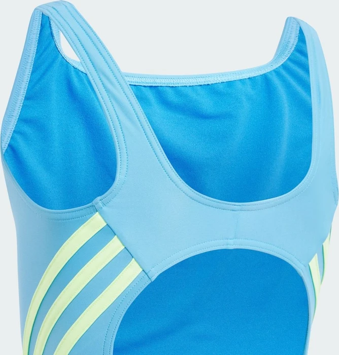 adidas Sportswear 3-Streifen Badeanzug blue burst/green spark (Junior)