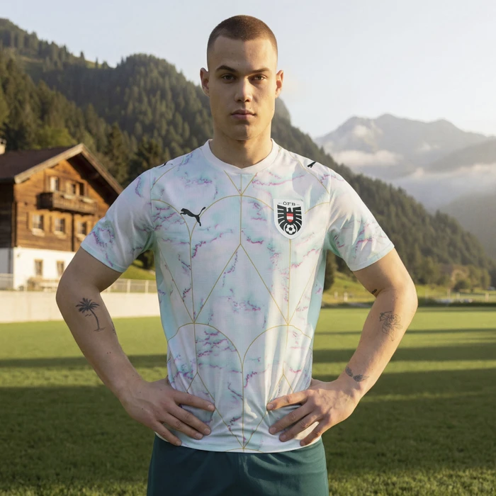 Puma FIFA WM 2026 Österreich Authentic Auswärtstrikot kurzarm (Herren)
