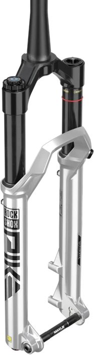 RockShox Pike Ultimate RC2 DebonAir+ Boost 15mm TA 44mm Offset 29" 140mm Federgabel gloss silver Modell 2023