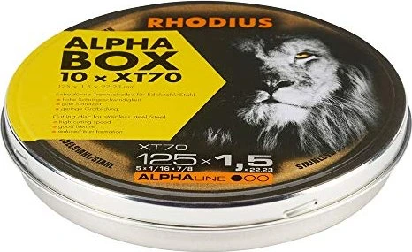 Rhodius XT70 Trennscheibe, 125x1.5x22.23mm, 100 Stück