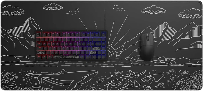 Dark Project ALU81A Terra Nostra Gaming Keyboard, schwarz, LEDs RGB, g3ms Moonstone, USB, US
