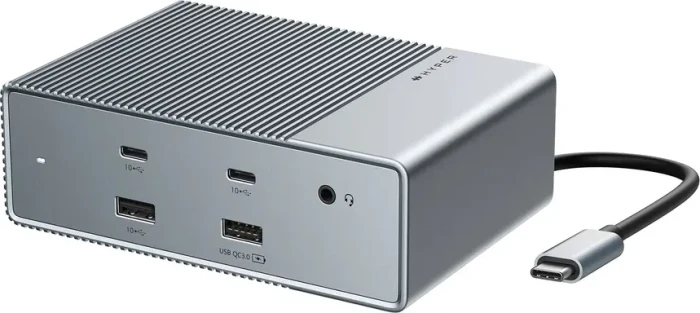 Hyper HyperDrive 15-in-1 USB-C Hub, grau, USB-C 3.1 [Buchse]